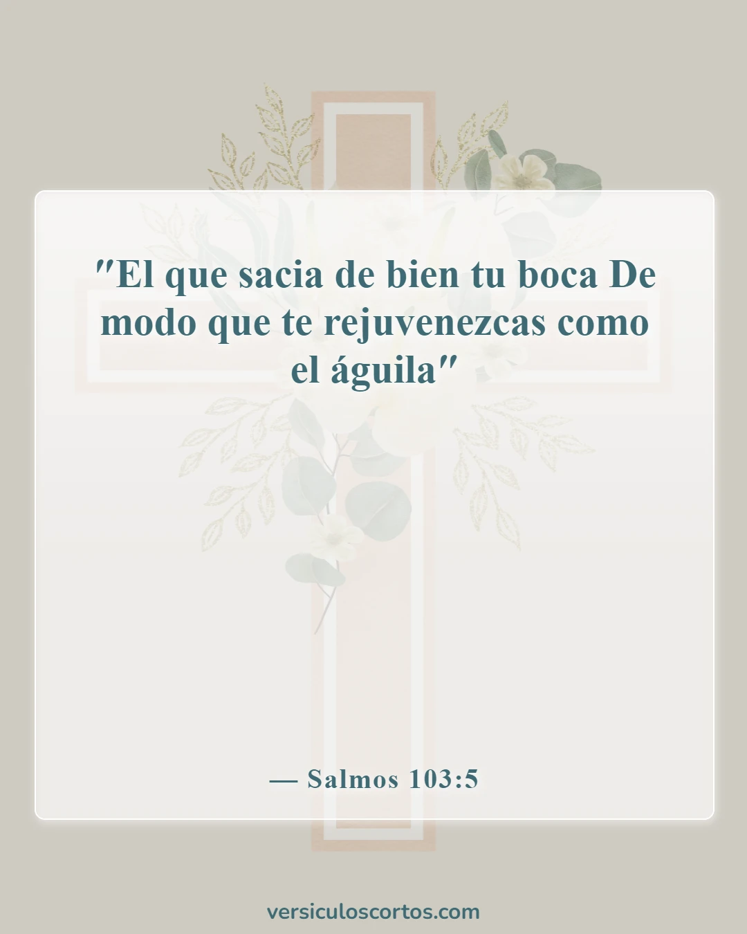 Versículos bíblicos sobre la vida abundante (Salmos 103:5)