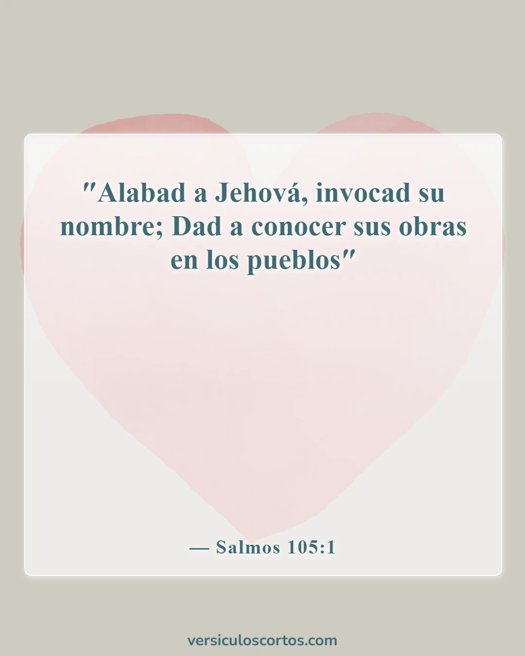 Versículos de la Biblia sobre Misiones (Salmos 105:1)