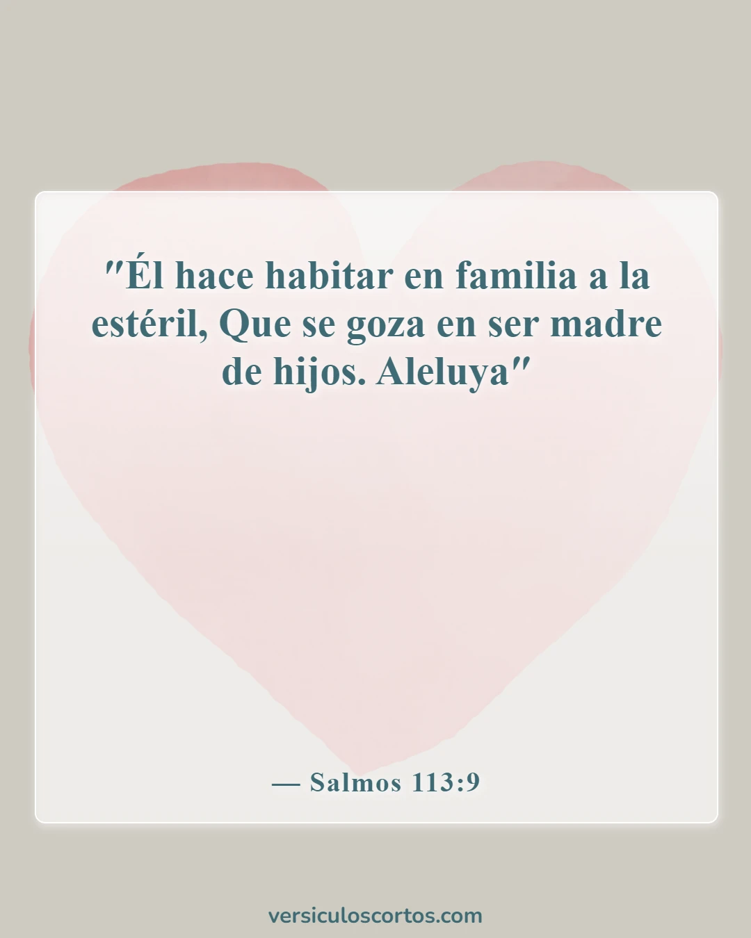 Versículos de la Biblia sobre bebés (Salmos 113:9)