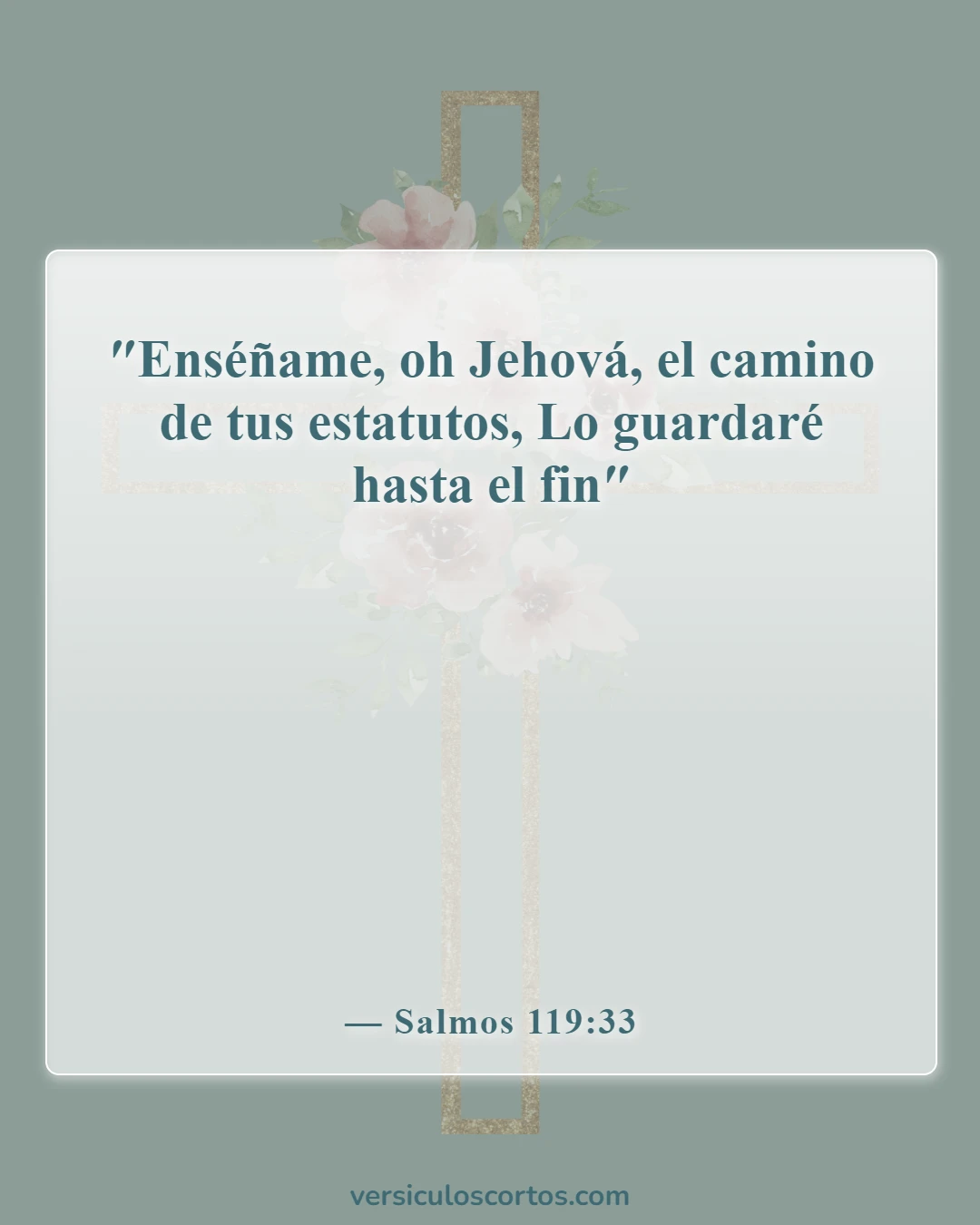 Versículos de la Biblia sobre buscar a Dios (Salmos 119:33)