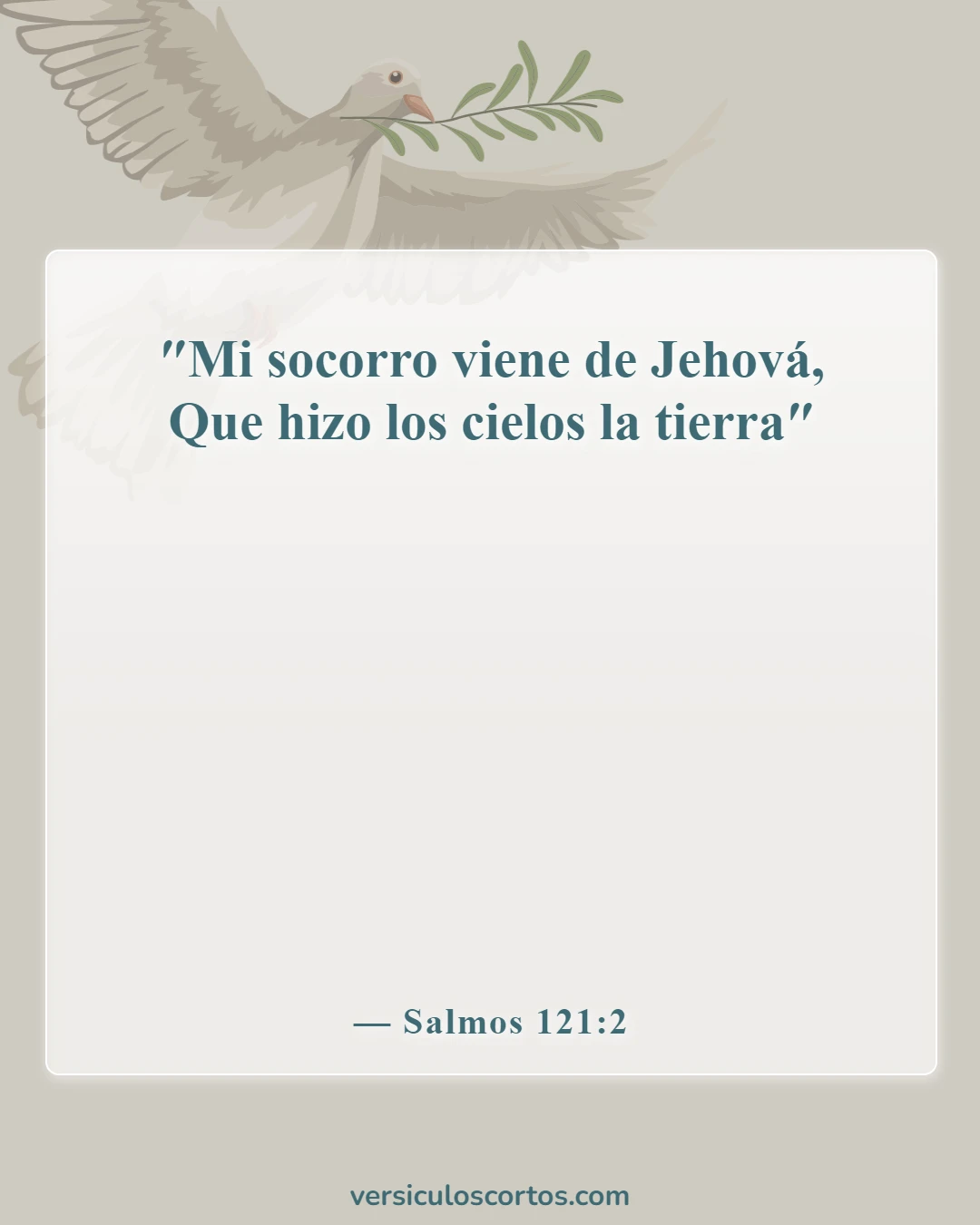 Versículos de la Biblia sobre pedir ayuda (Salmos 121:2)
