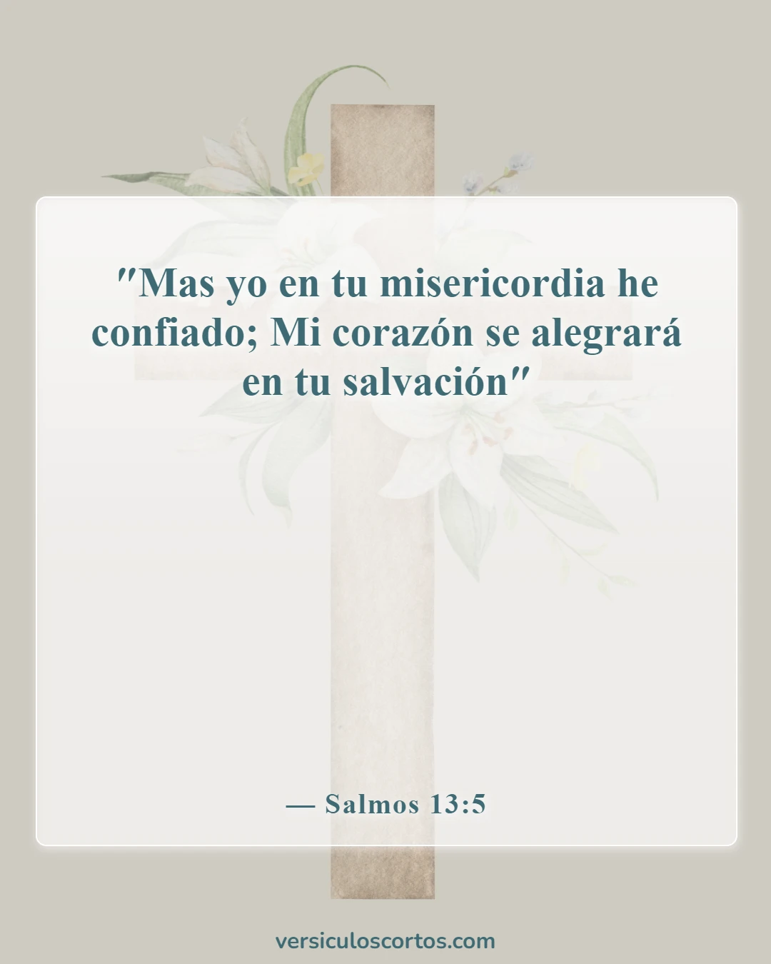 Versículos de la Biblia sobre la felicidad (Salmos 13:5)