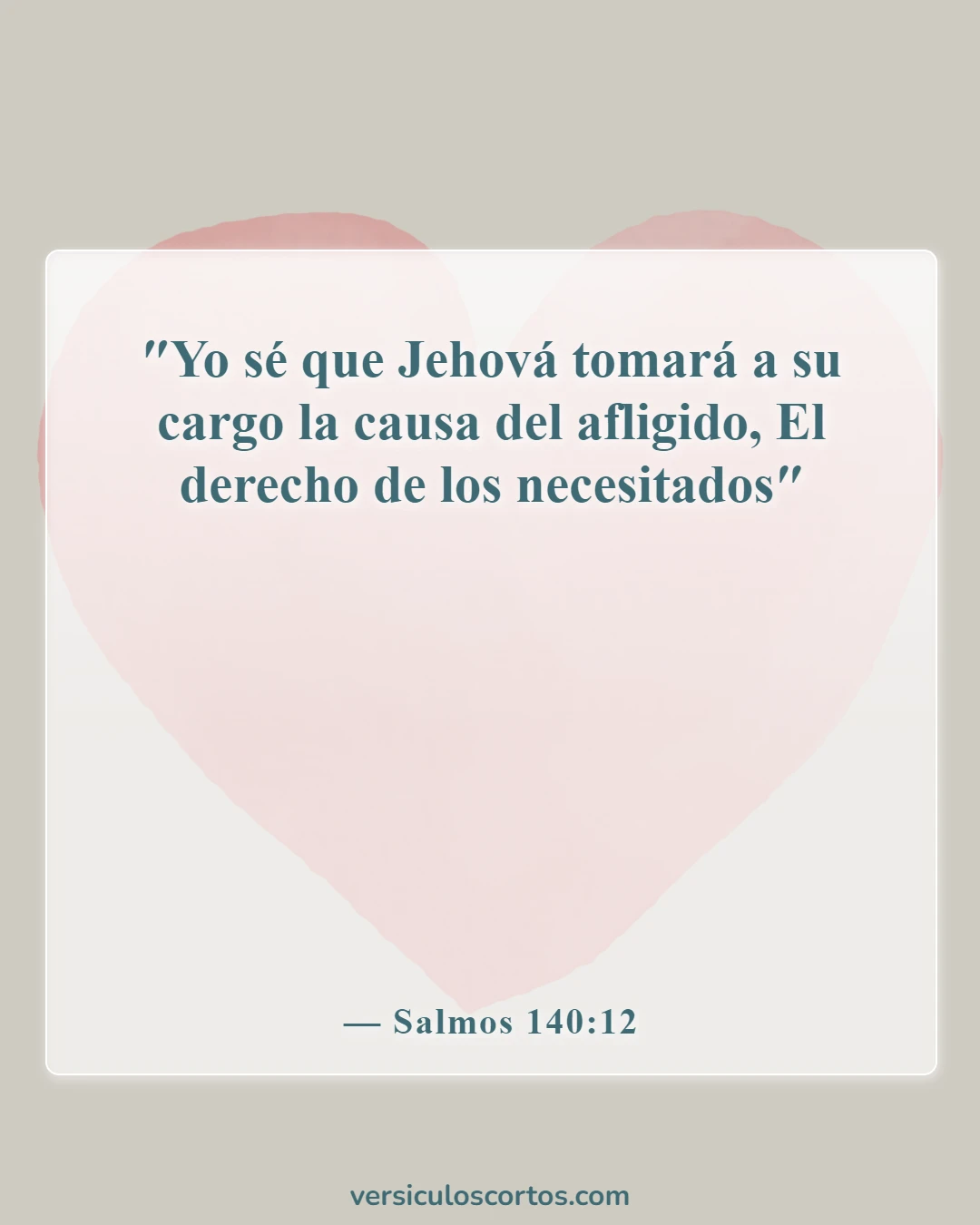 Versículos de la Biblia sobre la aflicción (Salmos 140:12)