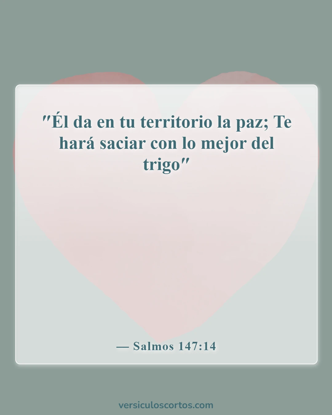 Versículos de la Biblia sobre la paz con Dios (Salmos 147:14)
