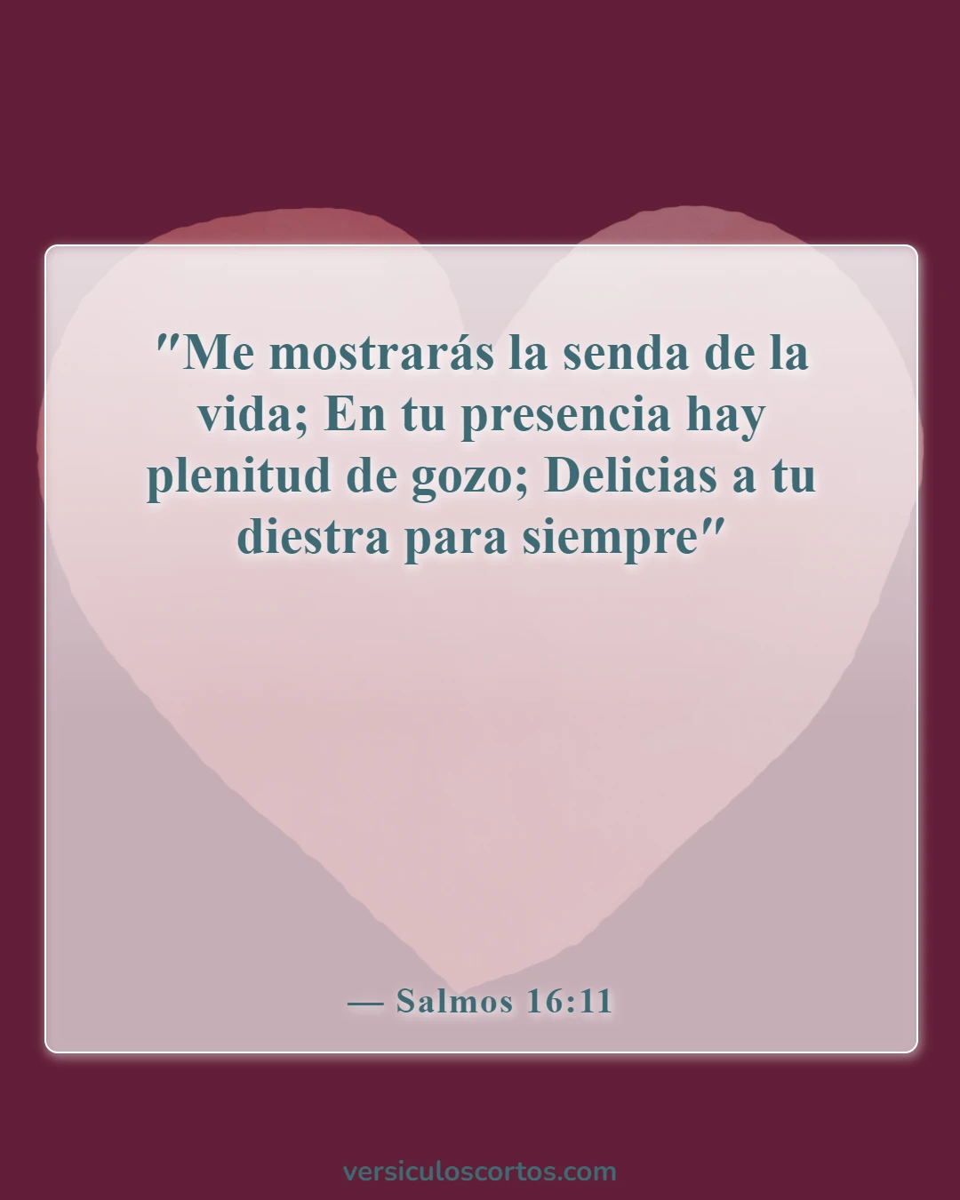 Versículos de la Biblia sobre la Apreciación de la Vida (Salmos 16:11)