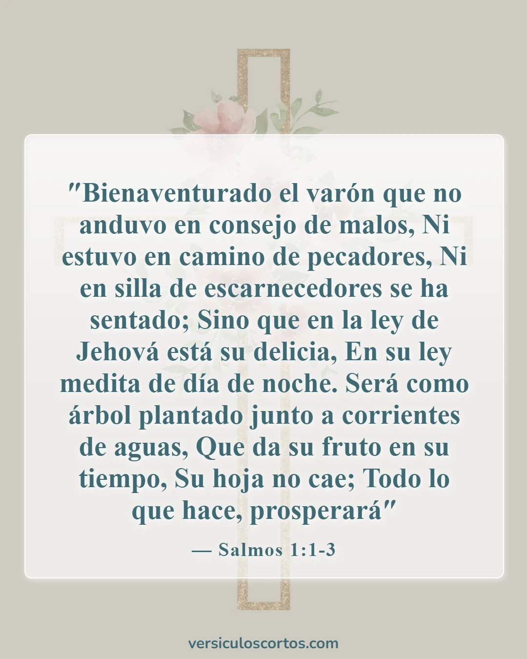 Versículos de la Biblia sobre elegir una carrera (Salmos 1:1-3)