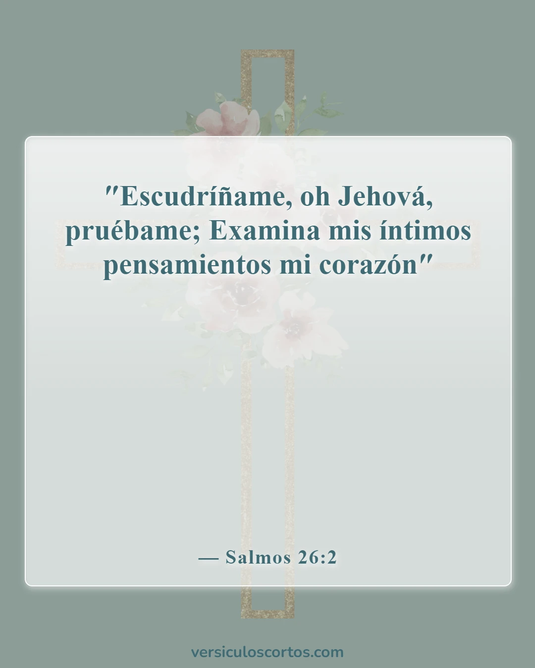 Versículos de la Biblia sobre seguir tu corazón (Salmos 26:2)