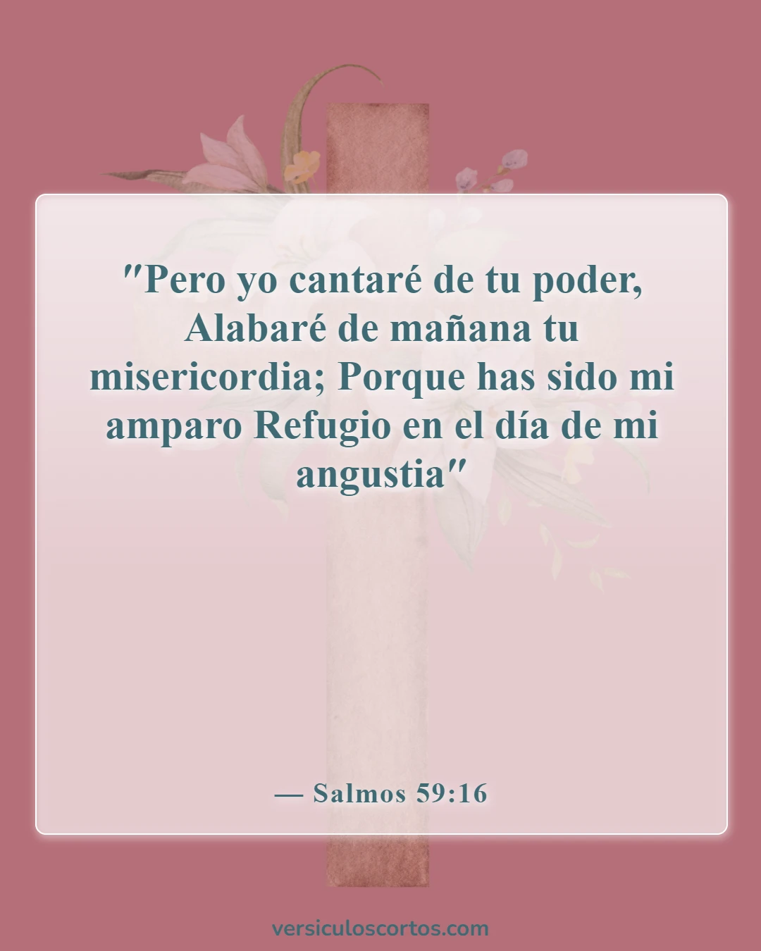 Versículos de la Biblia sobre la oración matutina (Salmos 59:16)