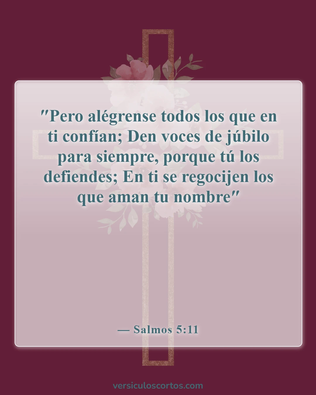 Versículos bíblicos sobre la protección divina (Salmos 5:11)