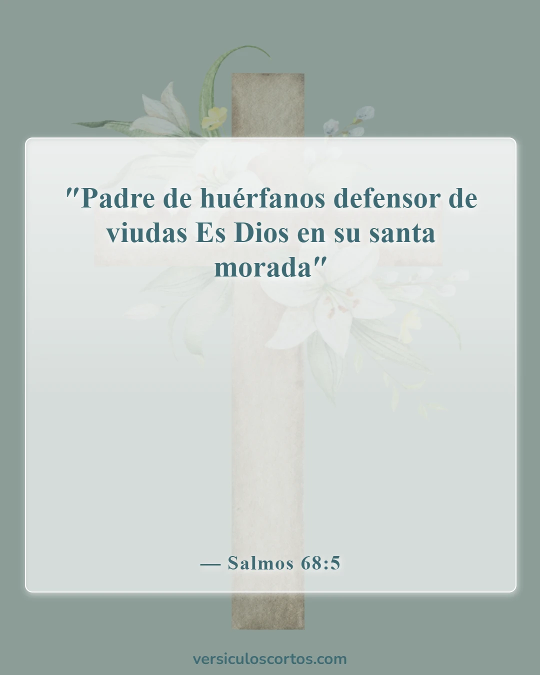 Versículos bíblicos sobre dejar a los padres (Salmos 68:5)