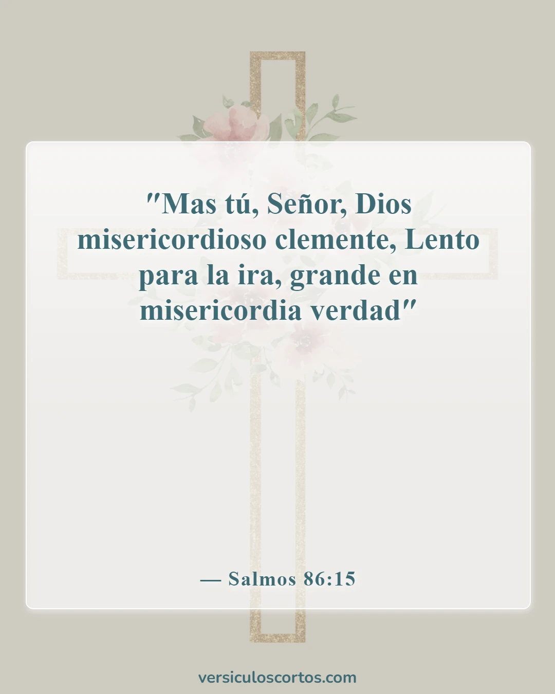 Versículos de la Biblia sobre la compasión hacia los demás (Salmos 86:15)