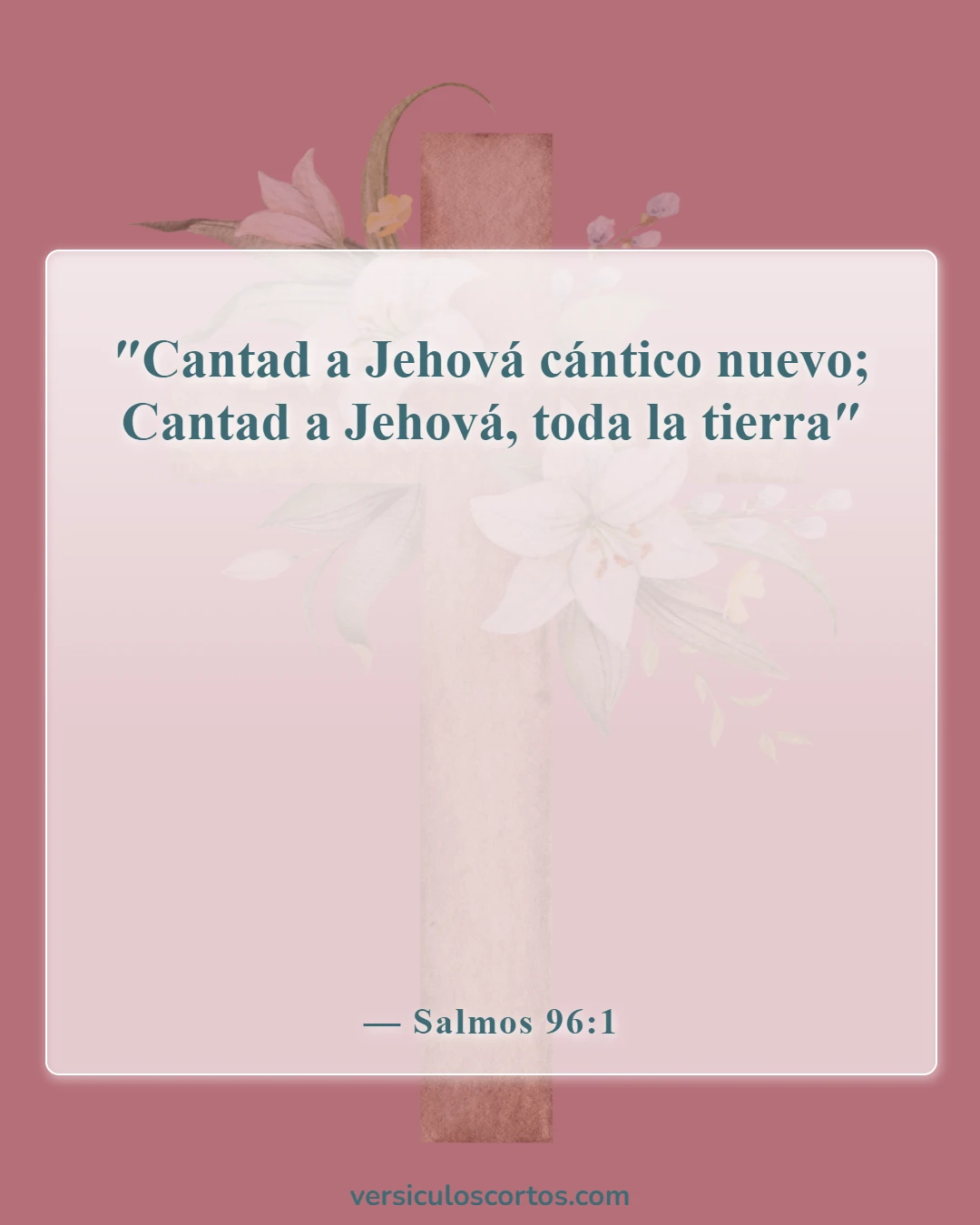 Versículos de la Biblia sobre bailar en la iglesia (Salmos 96:1)