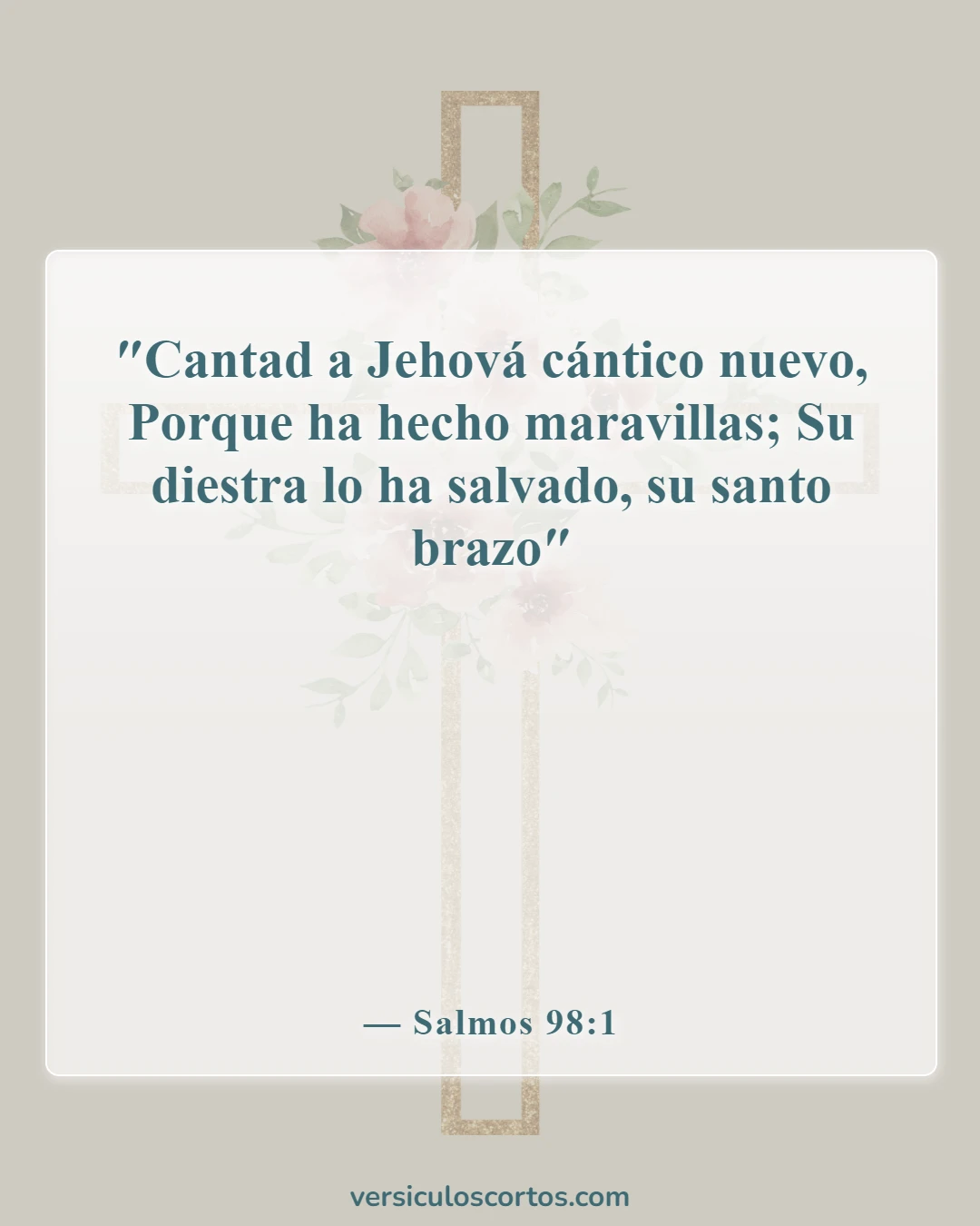 Versículos de la Biblia sobre Exaltar el Nombre de Jesús (Salmos 98:1)