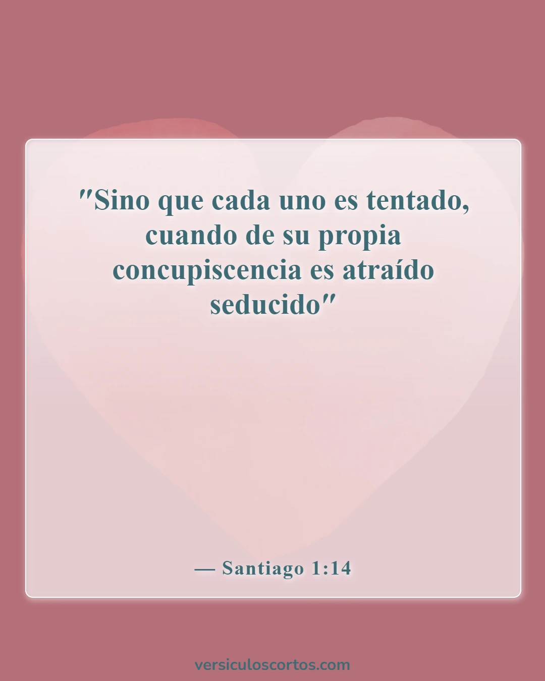 Versículos de la Biblia sobre las tentaciones (Santiago 1:14)
