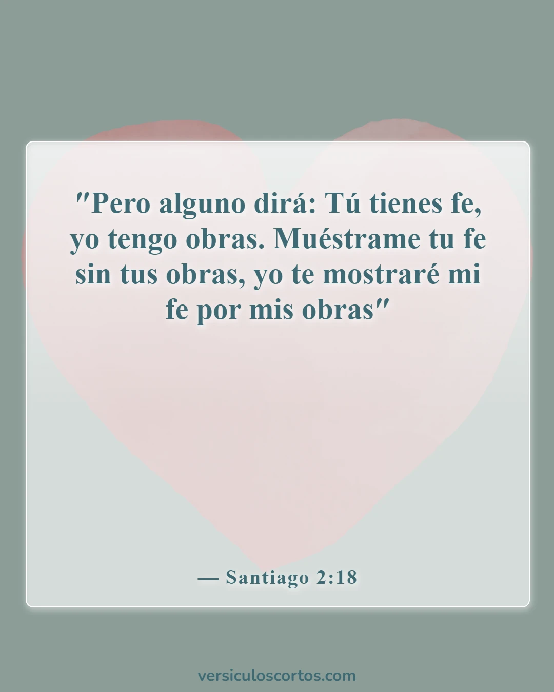 Versículos de la Biblia sobre el trabajo del hombre (Santiago 2:18)