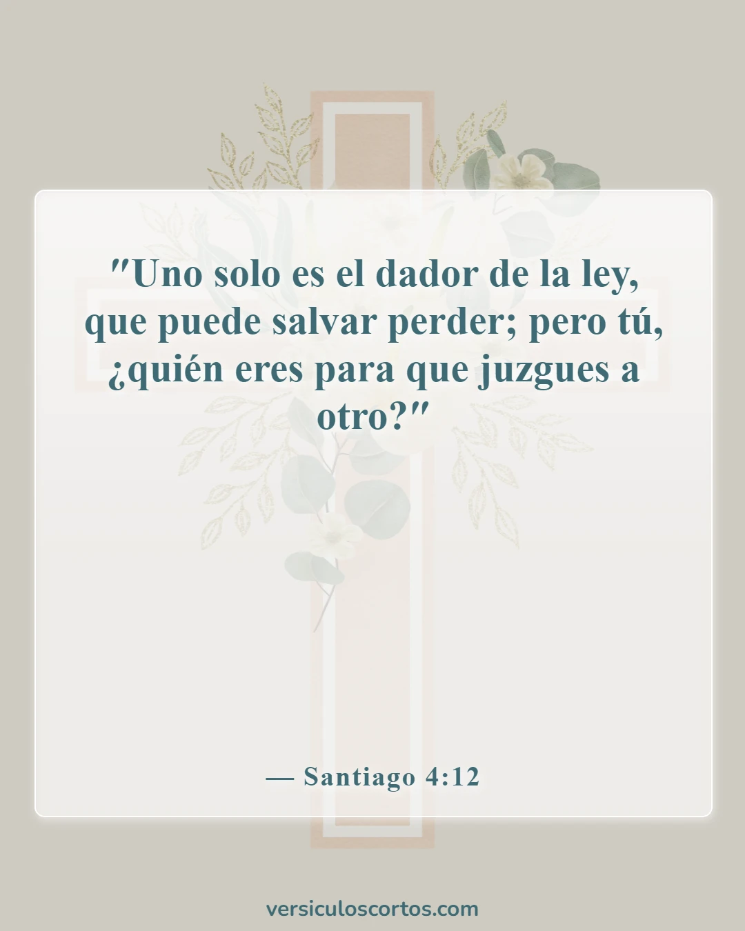 Versículos bíblicos sobre el juicio (Santiago 4:12)