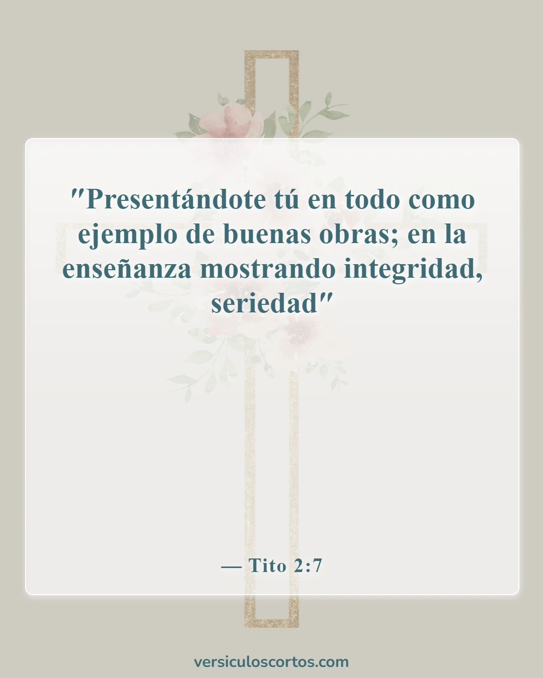 Versículos de la Biblia sobre la responsabilidad (Tito 2:7)