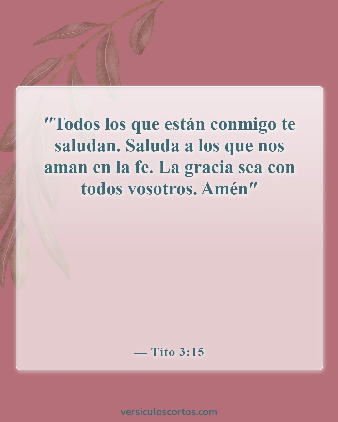 Versículos de la Biblia sobre los mejores amigos (Tito 3:15)